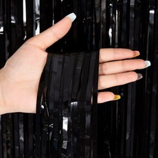 파리스 데코 수술 파티커튼, 4개, 메탈릭블랙