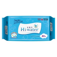 康乃馨 Hi-water 純水濕巾 80片, 1個, Hi-water水濕巾80片X3包