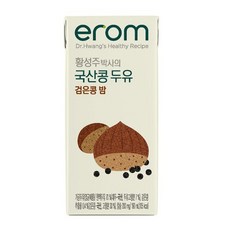이롬 황성주 국산콩 두유 검은콩밤, 144개, 190ml