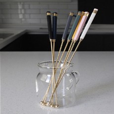 머들러 롱 티 커피 스푼 칵테일 스틱 카페, 올리브, 1개