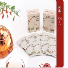 땡딜 구증구포 국산구기자 청양 티백 전통음료 전통차 건강 건강식품 국산식품 차 간편 휴대, 1개, 1g