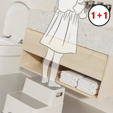 아동용 욕실 발디딤대 화장실 논슬립 스툴 계단 스텝, 그레이, 1개