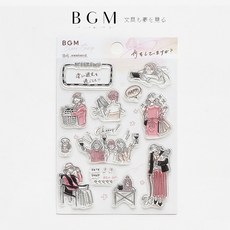 莫莫日貨 BGM水晶印章組 - 大人女子・周末系列 日本進口 手帳裝飾必備, 1個