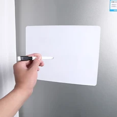 자기 매력 일정 스티커 메모 메시지 보드 냉장고 지울 수있는, 04 white A5