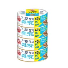 오뚜기 가벼운참치 살코기, 100g, 4개