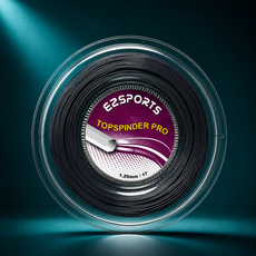 EZSPORTS TOPSPINER PRO 網球線 1.20mm, 黑色, 1個