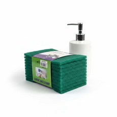 주방에서쓰는수세미 다용도로쓰는수세미 녹색 10매 주방 설거지 청소 싱크대청소, 8802녹색수세미10p