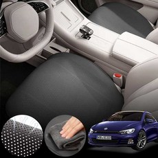 폭스바겐 시로코 1세대 2.0TDI (CFG) 차량용 초슬림 통풍 시트 커버 블랙 2개 세트
