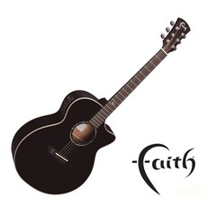 Faith FECV 民謠吉他 雲杉木面板 桃花心木背側 黑色亮面 全單, 1個