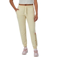 Champion 여성용 조깅 파워블렌드 플리스 조거 팬츠 편안한 여성용 바지 73.7cm(29인치) (플러스 사이즈 가능) Fresh Skin Tan 스크립트