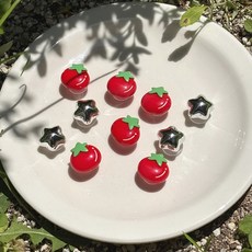 비니빈스 동글 토마토 통통 별 신발꾸미기 실내화 파츠 세트 5pcs/10pcs