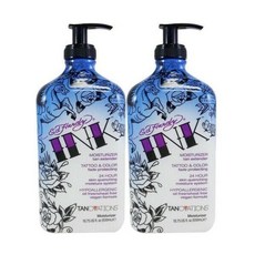 2 Ed Hardy INK 수분크림 Tan Extender Tattoo 컬러 Fade Protect Lotion, 1개, 550ml