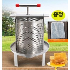 스텐 채밀기 토종꿀 짜는기계 복숭아 토종벌 압축기 맛 압착 탈봉기 압밀, 필터 2개 포함, 1개