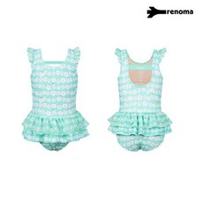 레노마수영복 여아동 러블리 U백 원피스수영복 RN-GS2F911 2종1택