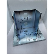 侑欣五金 立柱基座, 1個, 100型,鐵, 鐵