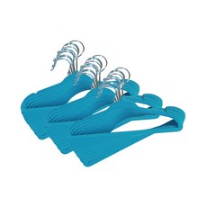 MF매직하우스 논슬립 옷걸이 고리회전형 유아용, 블루, 30개