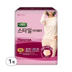 디펜드 여성용 스타일 언더웨어 파워 성인기저귀, 대형, 8개입, 1개