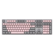 COX 교체축 게이밍 기계식 키보드, Gray + Pink, CK580, 적축