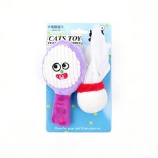 KARA PET 貓咪網球軟絨玩具, 羽球輕躍, 1個, 1