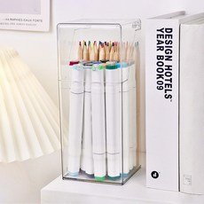 HK.sell 먼지 방지 투명 아크릴 연필꽂이, 1개