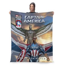 [ 938326 ] 노스웨스트 마블 캡틴 아메리카 코믹 실크 터치 담요 사계절용 가벼운 소파용 남아 여아 침구 127 x 152.4cm(50 60인치), [ 1375088 ] Northwest 마블 캡틴 아메