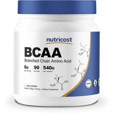 nutricost BCAA支鏈胺基酸粉, 1個, 540克