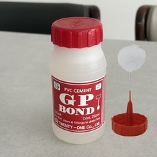 PVC 접착제 도포용 붓 장착, 도포용 붓이 장착된 GP접착제