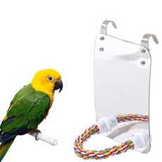 MoreD 앵무새 거울횃대 장난감 소품 놀이 갈이 새_ MD8603