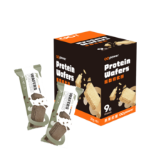 GOpower 蛋白威化餅 濃韻焙茶 9G Protein 健身補給, 1盒, 180g
