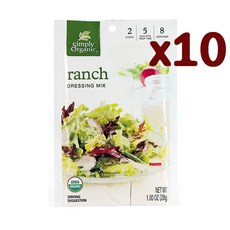 심플리오가닉 믹스 랜치 샐러드 드레싱 믹스 28g x8봉