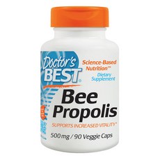 Doctor's BEST 蜂膠素食膠囊 500mg, 1個, 90 件