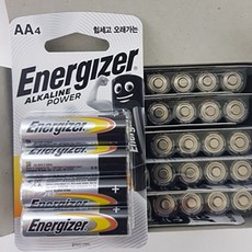 모아샵 장수명1.5V배터리 알카라인AA건전지 1BOX 4개입 문구용품 장수명AA배터리