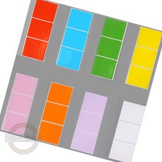 마스온 이름스티커 네임스티커 사각 스티커, 블루