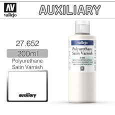 Vallejo _ 27652 Auxiliary _ 200ml _ Polyurethane Satin Varnish, 1개
