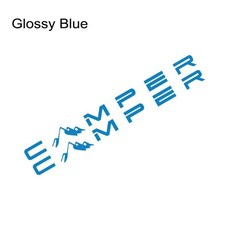 캠퍼 마운틴 자동차 스티커 데칼 오프로드 밴 카라반 트럭 택시 캠핑 화물 모터홈 비닐 장식, 4. Glossy Blue, 1개