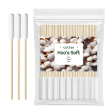 후스소프트 위생검사적합제품 단단한 대왕면봉 다용도 굵은 부케 두피 스케일링 두꺼운 봉 솜방망이 왕면봉, 1세트, 50개입