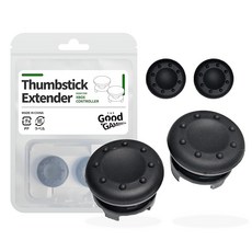 Xbox 컨트롤러 전용 프리크 FREEK 2개 캡 별도 2개 포함 _캡 오목형 / 색상 블랙_ Thumbstick Extender for Xbox ゲーム 스틱 조준 향상 FPS
