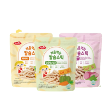 처음먹는 칼슘 스틱 바나나 + 자색고구마와시금치 + 단호박과 당근, 1개, 40g, 바나나, 자색고구마와 시금치, 단호박과 당근