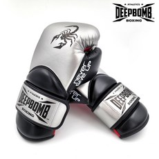 古川小夫 DEEPBOMB 拳套 MASATER 大師 頂級專業 綁繩改鬆緊帶款 比賽練習 職業選手 銀黑紅, 1個