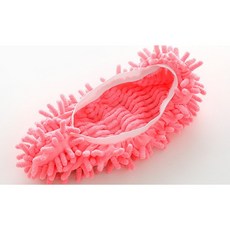 셔닐 바닥청소 슬리퍼 세탁 가능, 분홍색, 1개