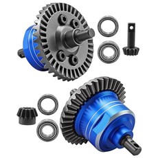 37T/13T 1/10 전면 후면 차동 업그레이드 Diff 베어링 핏 Traxxas 슬래시 러슬러 스탬피드 호스 4X4 VXL 포드 F-150 RC 자동차 교체 5381 688, 37T/13T 1/10 전면 후면 차동 업그레이드 Di
