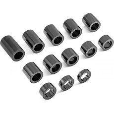 할리 모터사이클 커스텀 밥버스 및 초퍼와 호환되는 3/4인치 액슬용 모펀 13피스 O.D. 1-1/8인치 휠 스페이서