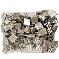 100 PCS Metal Wick Sustainer Wood Wick Candle의 심지 홀더, 그림처럼