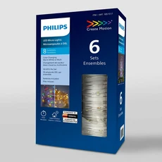 Philips 雙色銅絲聖誕節慶裝飾燈，一套包含六組燈串，營造溫馨浪漫的節慶氛圍, 雙色銅絲聖誕節慶裝飾燈, 1套