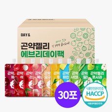 데이앤 저칼로리 곤약젤리 에브리데이팩 10가지맛, 30개, 150g