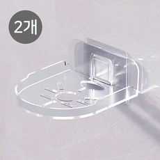 싸드 무타공 투명 홈 CCTV 카메라 거치대, 2개
