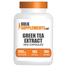 벌크서플리먼츠 녹차 추출물 500mg EGCG 180베지캡슐, 180정, 180 카운트(1팩)