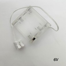 인형의집 미니어쳐 빌딩조립 집만들기 완구 블럭 3V/6V AA 투명 배터리 상자 Led 조명 배선 변환 재료 램프 디오라마 용 모델 키트 연결, 01 6V, 01 빠른