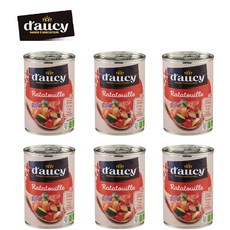 도씨 라따뚜이 6캔 프랑스 전통음식 캠핑음식 밀키트 저칼로리 다이어트 비상식량 전투식량 MRE 통조림, 375g, 6