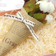 종이 스타핑 선물포장재료 포장재료, 연노랑 50g